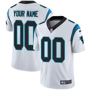 Fantastic Carolina Panthers Customized White Stitched Vapor Untouchable Limited Men's NFL Jersey