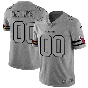Amazing Arizona Cardinals Custom Men's  Gray Gridiron II Vapor Untouchable Limited NFL Jersey