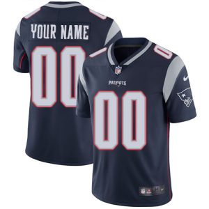 Exceptional New England Patriots Customized Navy Blue Team Color Stitched Vapor Untouchable Limited Youth NFL Jersey
