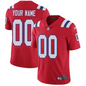 Exceptional New England Patriots Customized Red Alternate Stitched Vapor Untouchable Limited Youth NFL Jersey