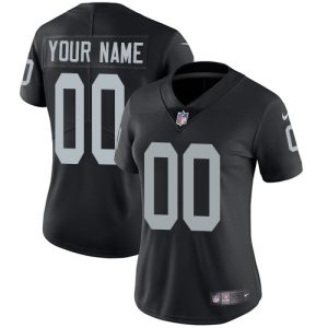 Stunning Las Vegas Raiders Customized Black Team Color Stitched Vapor Untouchable Limited Women's NFL Jersey