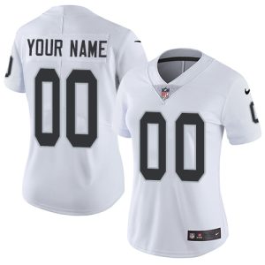 High quality Las Vegas Raiders Customized White Stitched Vapor Untouchable Limited Women's NFL Jersey
