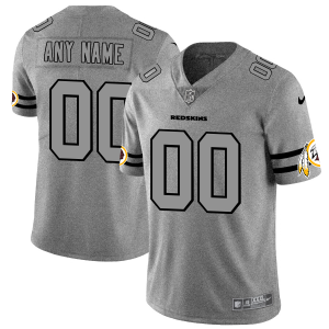 Exceptional Washington Commanders Custom Men's Gray Gridiron II Vapor Untouchable Limited NFL Jersey