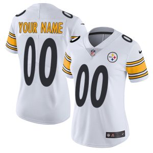 Amazing Pittsburgh Steelers Customized White Stitched Vapor Untouchable Limited Women's NFL Jersey