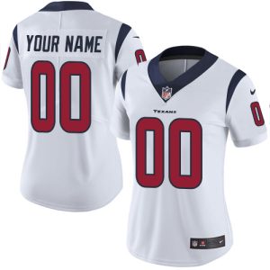 Exceptional Houston Texans Customized White Stitched Vapor Untouchable Limited Women's NFL Jersey
