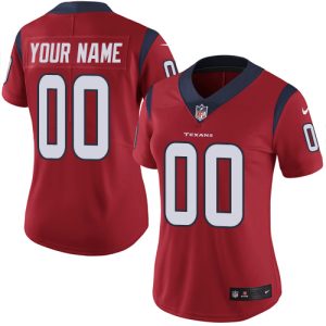 Exceptional Houston Texans Customized Red Alternate Stitched Vapor Untouchable Limited Women's NFL Jersey