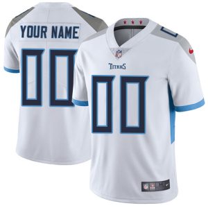 Superb Tennessee Titans Customized White Stitched Vapor Untouchable Limited Youth NFL Jersey