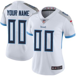 Superb Tennessee Titans Customized White Stitched Vapor Untouchable Limited Women's NFL Jersey