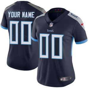 Amazing Tennessee Titans Customized Navy Blue Alternate Stitched Vapor Untouchable Limited Women's NFL Jersey