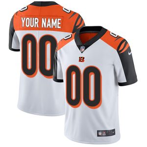 Premium Cincinnati Bengals Customized White Stitched Vapor Untouchable Limited Men's NFL Jersey