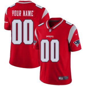 Amazing New England Patriots Customized Red Men's Stitched NFL Limited Inverted Legend Jersey