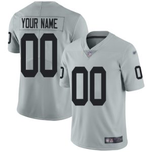 Amazing Las Vegas Raiders Customized Silver Men's Stitched NFL Limited Inverted Legend Jersey
