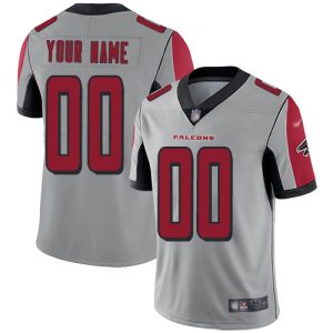 High quality Atlanta Falcons Customized Silver Men's Stitched NFL Limited Inverted Legend Jersey