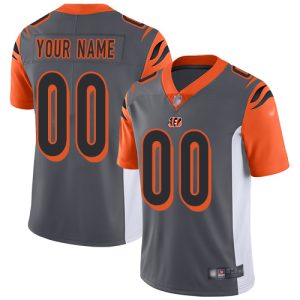 Top notch Cincinnati Bengals Customized Silver Men's Stitched NFL Limited Inverted Legend Jersey