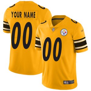 Delightful Pittsburgh Steelers Customized Gold Men's Stitched NFL Limited Inverted Legend Jersey