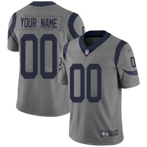 Amazing Los Angeles Rams Customized Gray Men's Stitched NFL Limited Inverted Legend Jersey