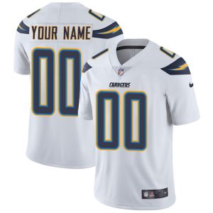Delightful San Diego Chargers Customized White Stitched Vapor Untouchable Limited Men's NFL Jersey