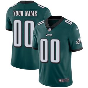 Delightful Philadelphia Eagles Customized Midnight Green Team Color Stitched Vapor Untouchable Limited Men's NFL Jersey