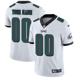 Amazing Philadelphia Eagles Customized White Stitched Vapor Untouchable Limited Men's NFL Jersey