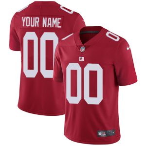 Premium New York Giants Customized Red Alternate Stitched Vapor Untouchable Limited Men's NFL Jersey