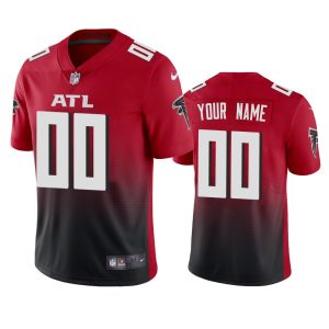 Outstanding Atlanta Falcons Custom Men's  Red 2nd Alternate 2020 Vapor Untouchable Limited NFL Jersey