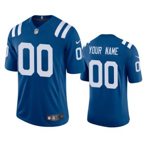 Top notch Indianapolis Colts Custom Men's  Royal 2020 Vapor Limited Jersey