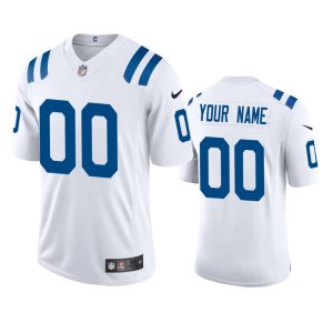 Outstanding Indianapolis Colts Custom Men's  White 2020 Vapor Limited Jersey