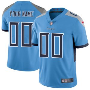 Premium Tennessee Titans Customized Light Blue Team Color Stitched Vapor Untouchable Limited Men's NFL Jersey
