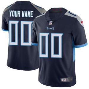 Superb Tennessee Titans Customized Navy Blue Alternate Stitched Vapor Untouchable Limited Men's NFL Jersey