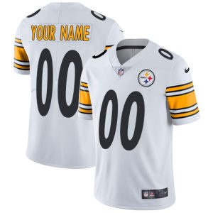 Exceptional Pittsburgh Steelers Customized White Stitched Vapor Untouchable Limited Men's NFL Jersey