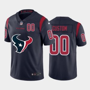 High quality Houston Texans Custom Navy Blue Men's  Big Team Logo Player Vapor Limited NFL Jersey