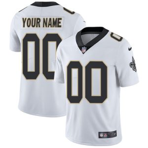 Delightful New Orleans Saints Customized White Stitched Vapor Untouchable Limited Men's NFL Jersey