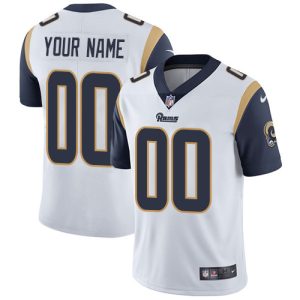 Premium Los Angeles Rams Customized White Stitched Vapor Untouchable Limited Men's NFL Jersey