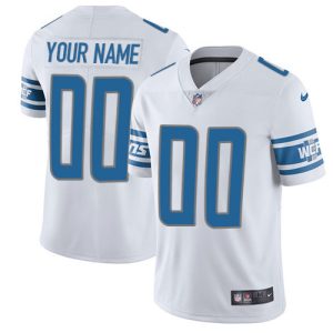 Fantastic Detroit Lions Customized White Stitched Vapor Untouchable Limited Men's NFL Jersey