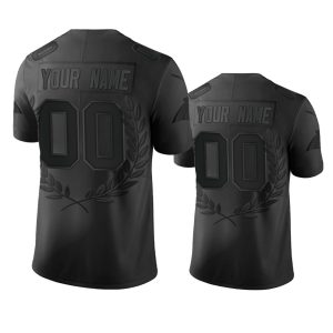 Stunning Carolina Panthers Custom Men's  Black NFL MVP Limited Edition Jersey