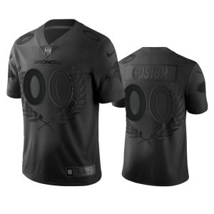 Fantastic Denver Broncos Custom Men's  Black NFL MVP Limited Edition Jersey