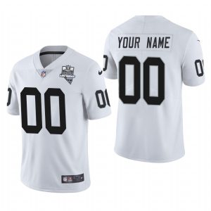 Exceptional Las Vegas Raiders Custom Men's  2020 Inaugural Season Vapor Limited NFL Jersey White