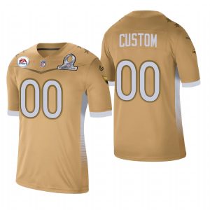Stunning Arizona Cardinals Custom 2021 NFC Pro Bowl Game Gold NFL Jersey