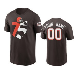 Stunning Cleveland Browns Custom  1946 Collection T-Shirt Brown