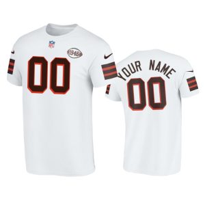 Fantastic Cleveland Browns Custom  1946 Collection T-Shirt White