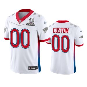 Amazing Patriots Custom Men's NFL 2022 AFC Pro Bowl Game Jersey White