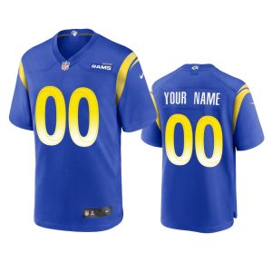 Premium Los Angeles Rams Custom Men's  Game NFL Jersey - Royal