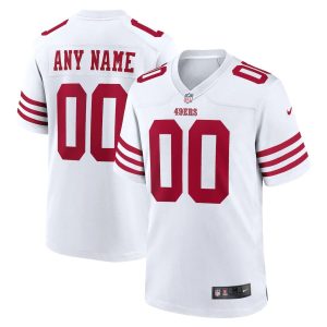 High quality San Francisco 49ers Custom White Men's 2022-23  NFL Game Jersey