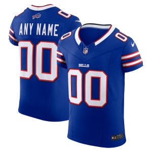 Exceptional Buffalo Bills Custom Men's  Royal Vapor F.U.S.E. Limited Jersey