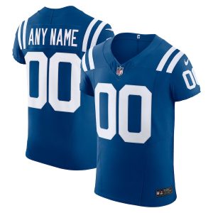 High quality Indianapolis Colts Custom Men's  Royal Vapor F.U.S.E. Limited Jersey