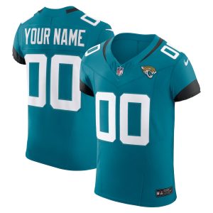Fantastic Jacksonville Jaguars Custom Men's  Teal Vapor F.U.S.E. Limited Jersey