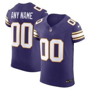 Amazing Minnesota Vikings Custom Men's  Purple Vapor F.U.S.E. Limited Jersey