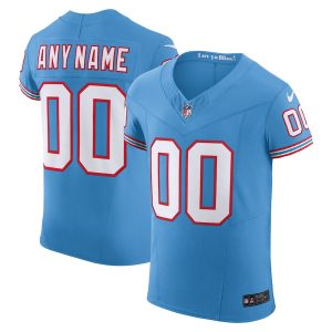 Delightful Tennessee Titans Custom Men's  Light Blue Vapor F.U.S.E. Limited Jersey