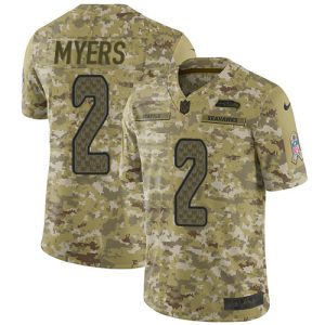 Exceptional Seahawks #2 Jason Myers Camo Men's Stitched NFL Limited 2018 Salute To Service Jersey