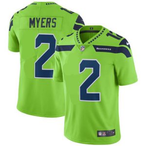 Superb Seahawks #2 Jason Myers Green Men's Stitched NFL Limited Rush Jersey